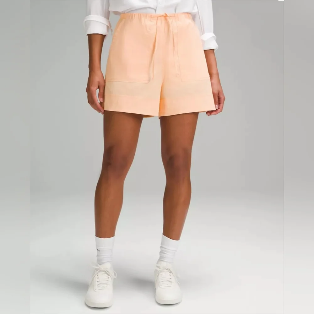 Lululemon Cotton-Blend Poplin High-Rise Short‎ 4